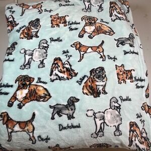 City Chic Dog Breed Throw Blanket 60x70 – Poodle Beagle Dachshund Boxer NWT